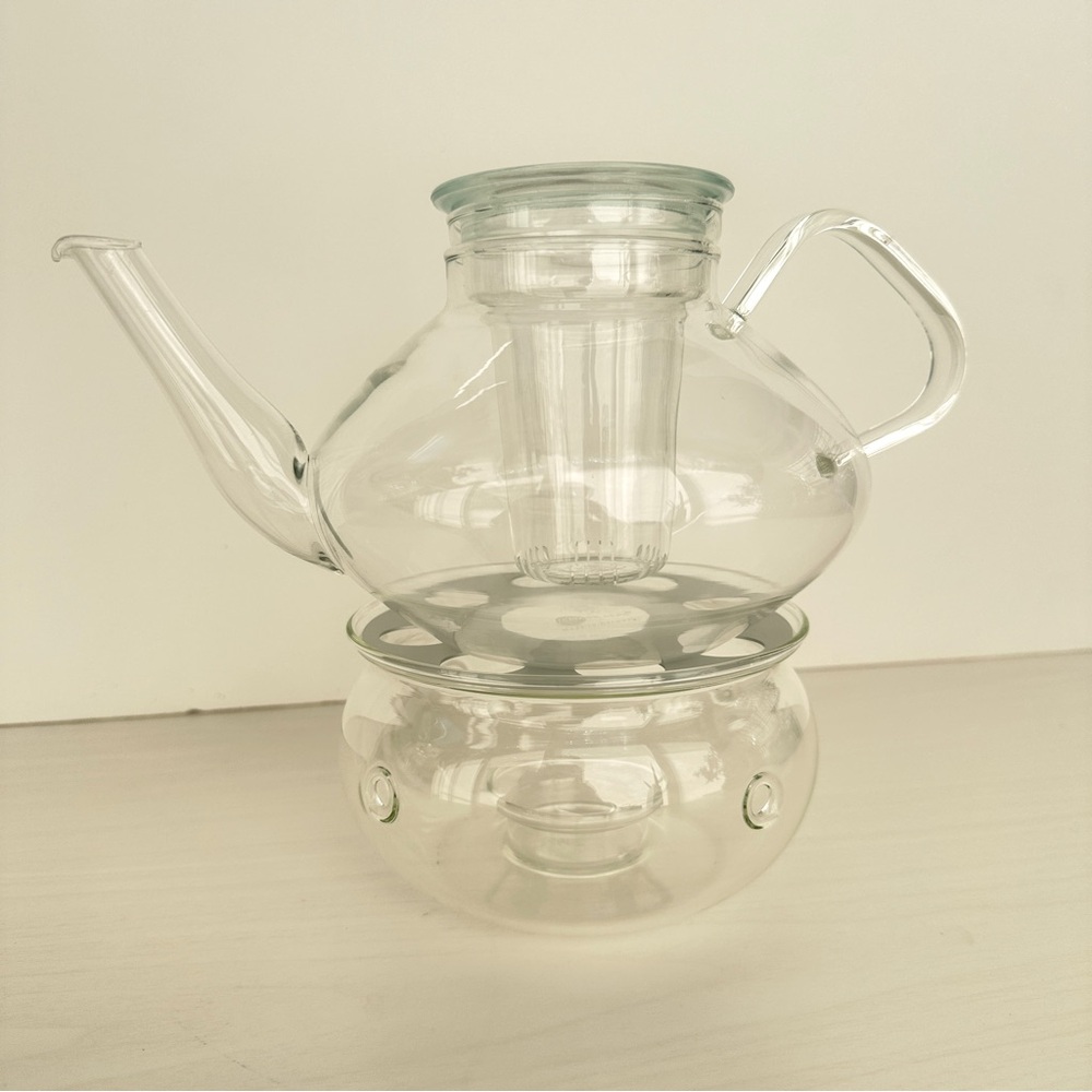 Clear Glass Coffee and Tea Warmer from Janaer Glas